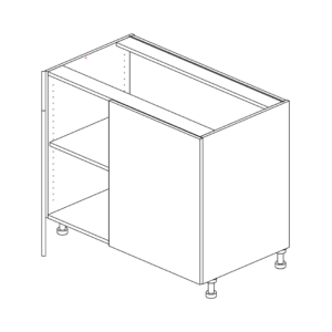 Base LH Blind Corner Cabinet 876 H x 1076 W x 610 D mm