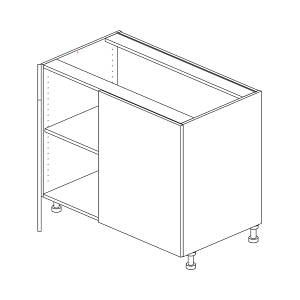 Base LH Blind Corner Cabinet 876 H x 1076 W x 610 D mm