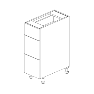 Base Cabinet 3 Drawer 876 H x 300 W x 610 D mm
