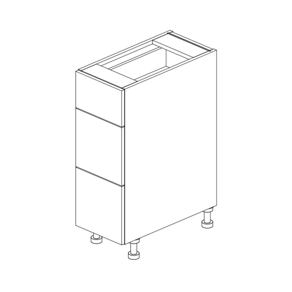 Base Cabinet 3 Drawer 876 H x 300 W x 610 D mm