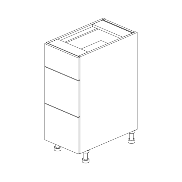 Base Cabinet 3 Drawer 876 H x 350 W x 610 D mm