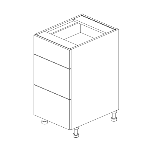 Base Cabinet 3 Drawer 876 H x 450 W x 610 D mm