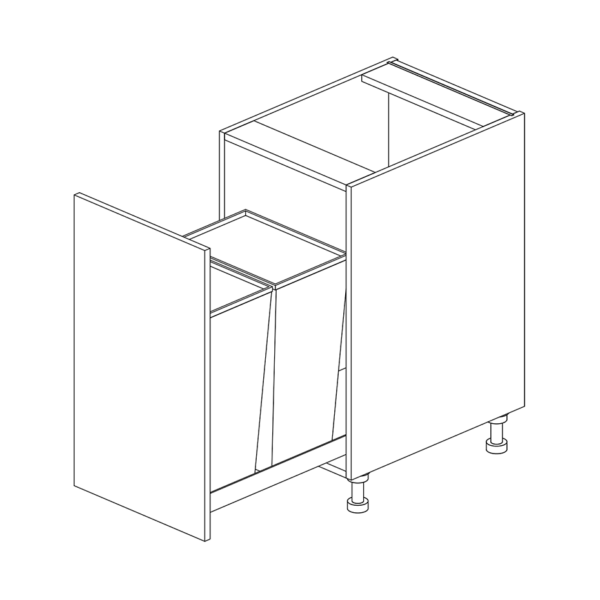 Double Pullout Bin / Trash 876 H x 450 W x 610 D mm