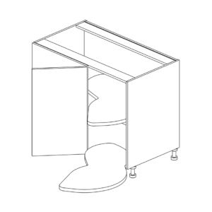 Base RH Blind Corner Cabinet with Lazy Susan 876 H x 1076 W x 610 D mm